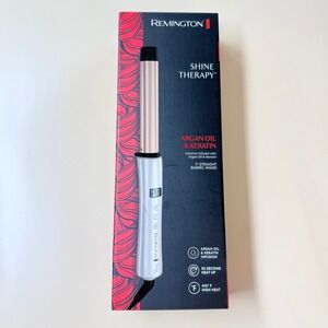 Remington Shine Therapy 1" Wand Argan Oil Keratin Ceramic Curling Iron CI9527